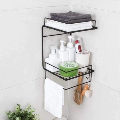 2 Layer Bathroom Metal Shelf