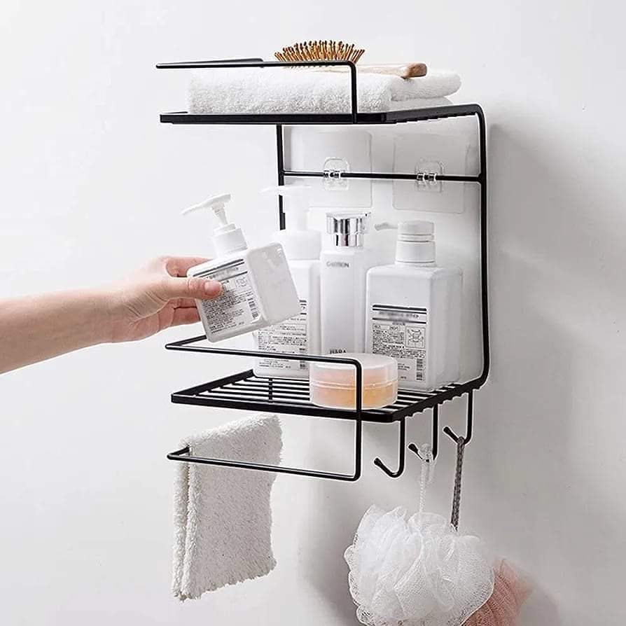 2 Layer Bathroom Metal Shelf