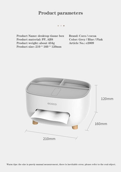 Ecoco Tissue Box Holder (plastic material)