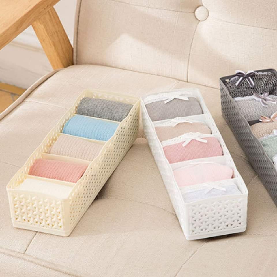 5 Grid Socks Storage Organizer