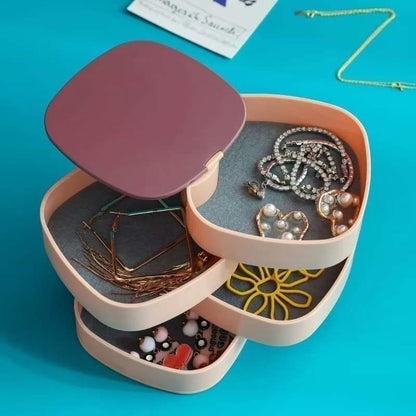 4 Layer Rotatable Jewelry Organizer