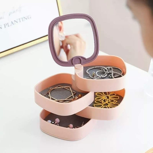 4 Layer Rotatable Jewelry Organizer