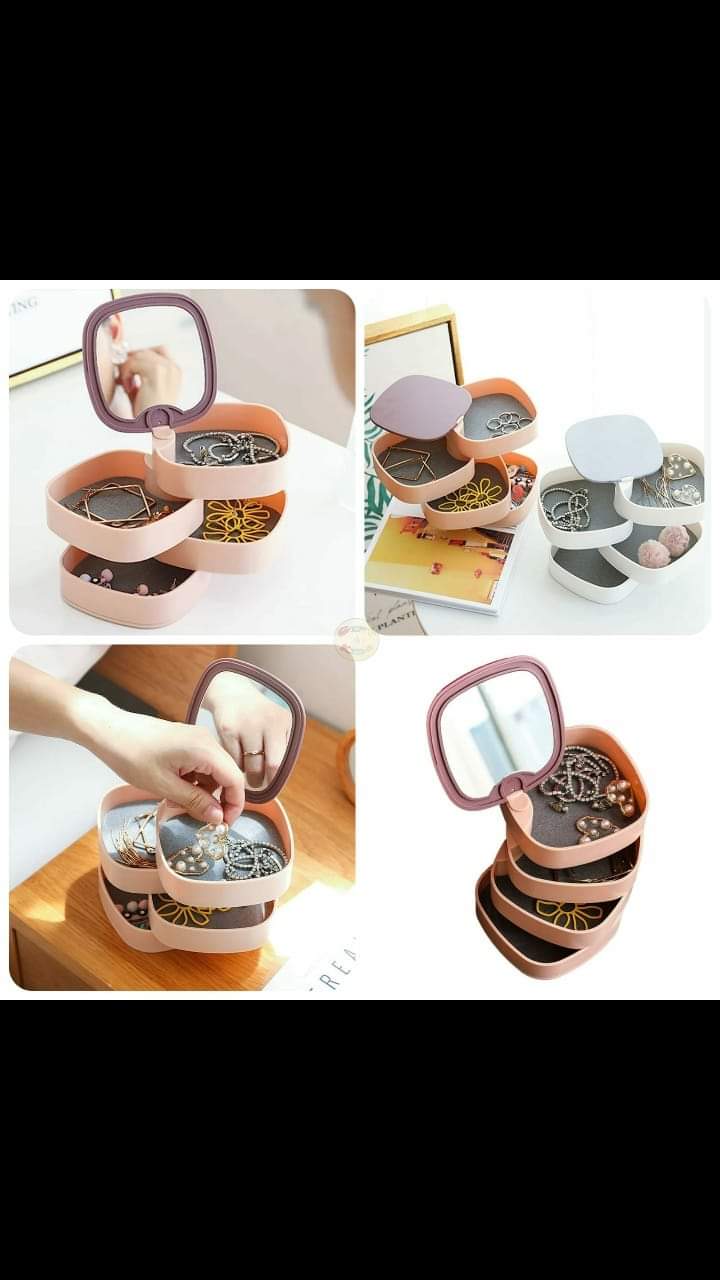 4 Layer Rotatable Jewelry Organizer