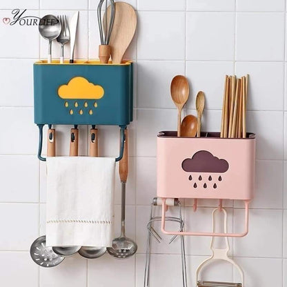 Multipurpose Wall Mounted Kitchen Rack