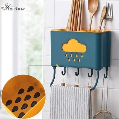 Multipurpose Wall Mounted Kitchen Rack