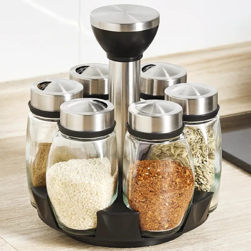 360° Rotating Spice Jar Set