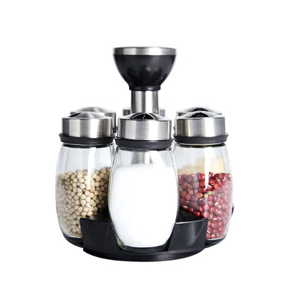 360° Rotating Spice Jar Set