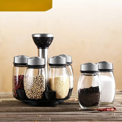 360° Rotating Spice Jar Set