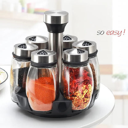 360° Rotating Spice Jar Set