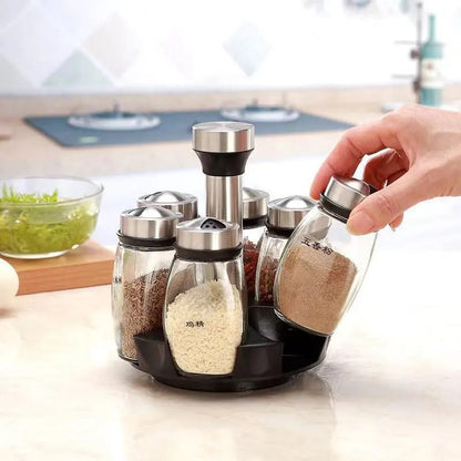 360° Rotating Spice Jar Set