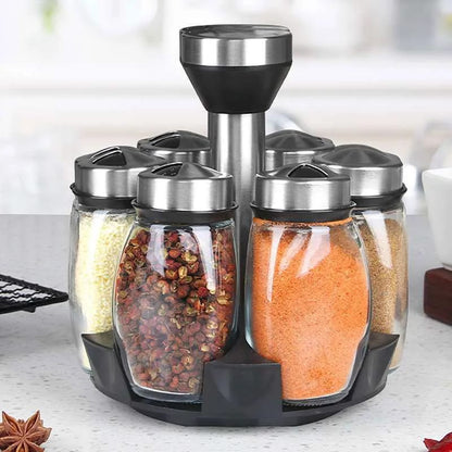 360° Rotating Spice Jar Set