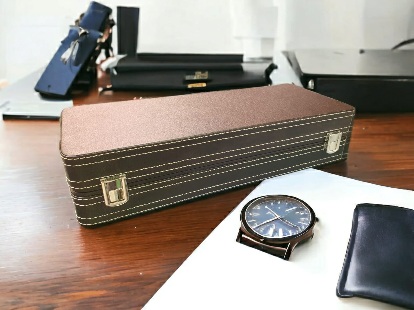 Premium Quality PU Leather Watch Display Box