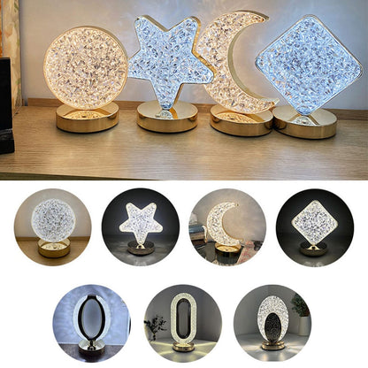 Chargeable Table Crystal Lamp