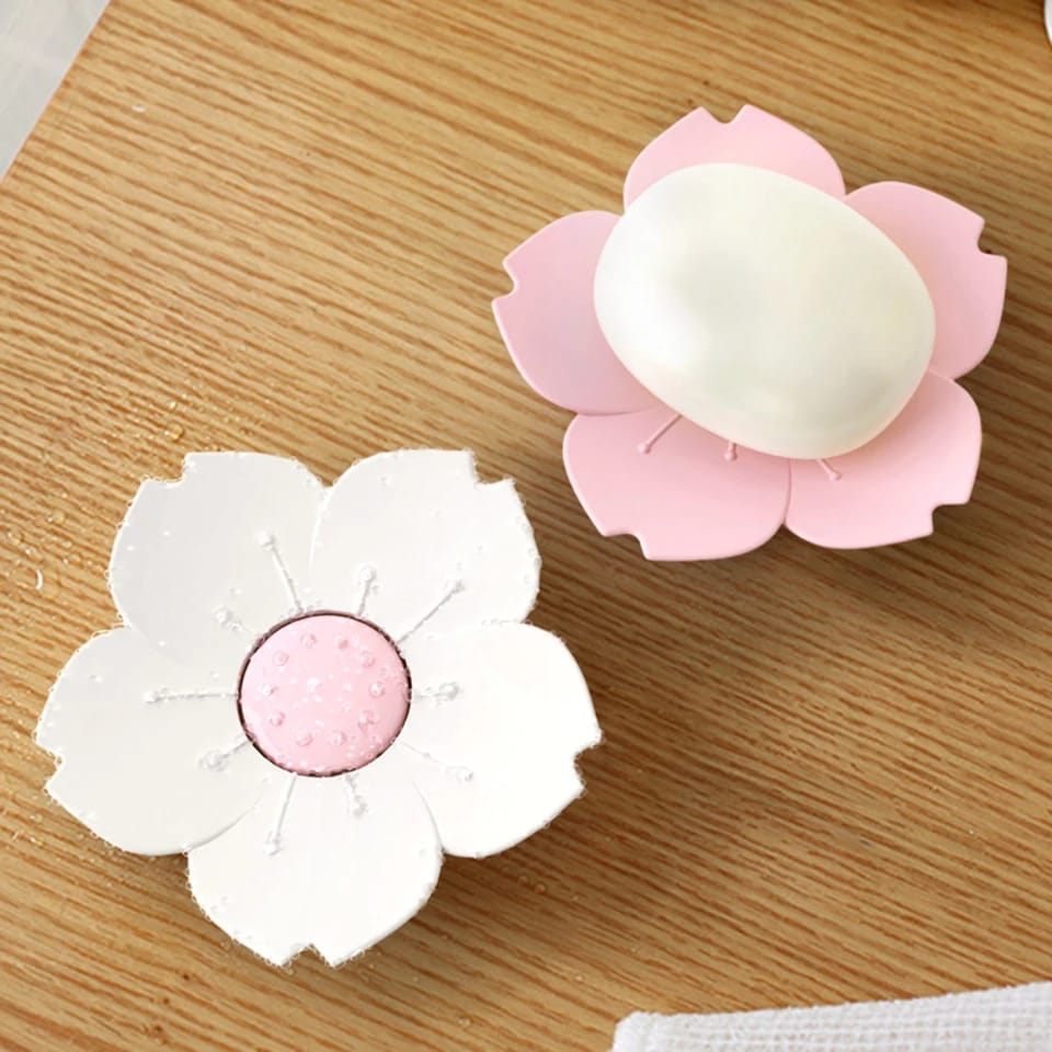 Cherry Flower Soap Dish (Pack Of 2)