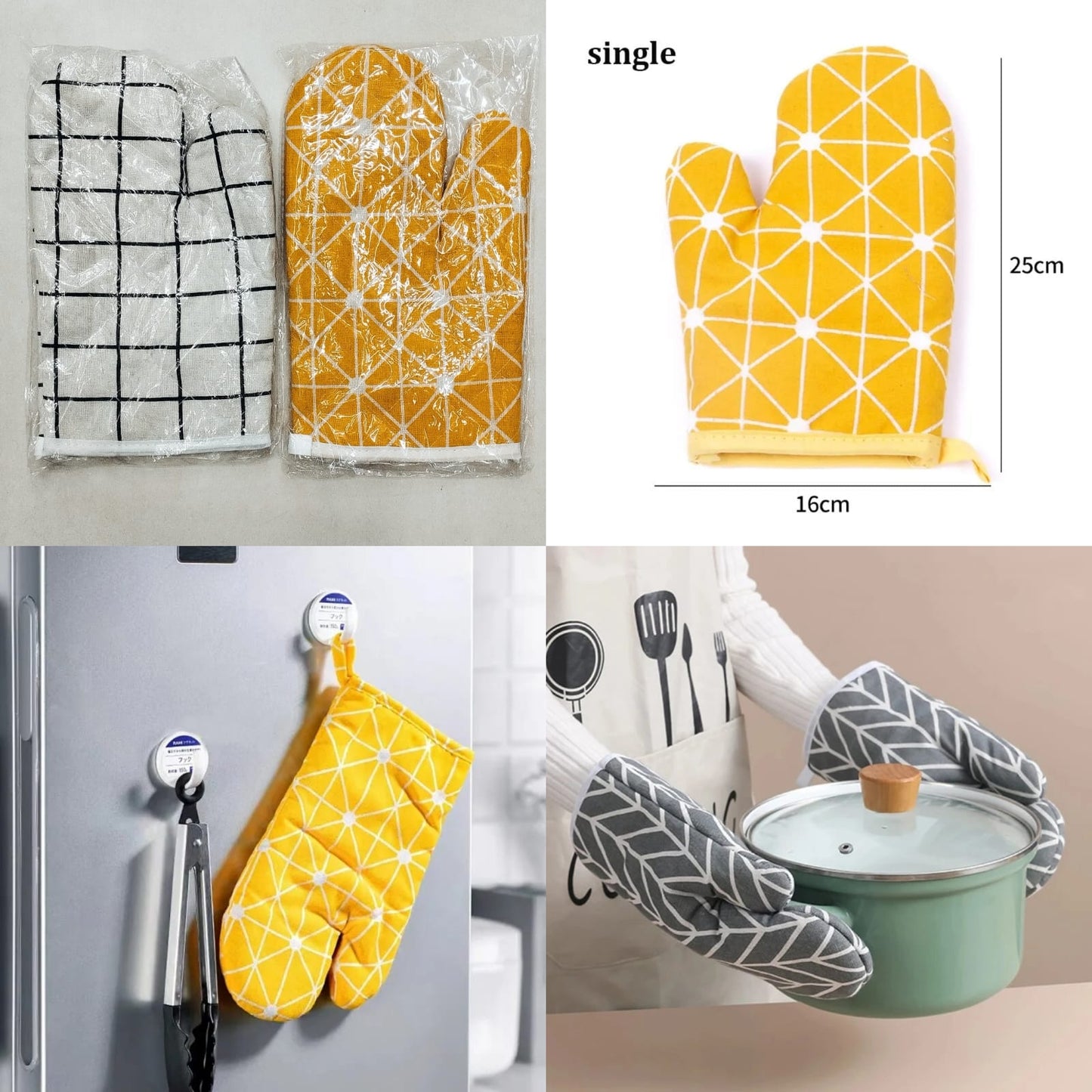 2pcs Microwave Oven Insulation Gloves