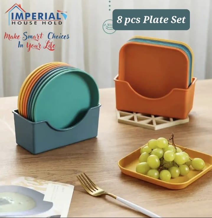 10pcs mini snacks plates with stand