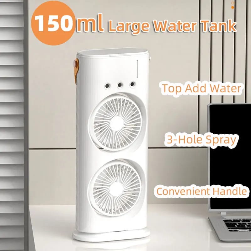 Double-Ended Spray Water Mist Fan