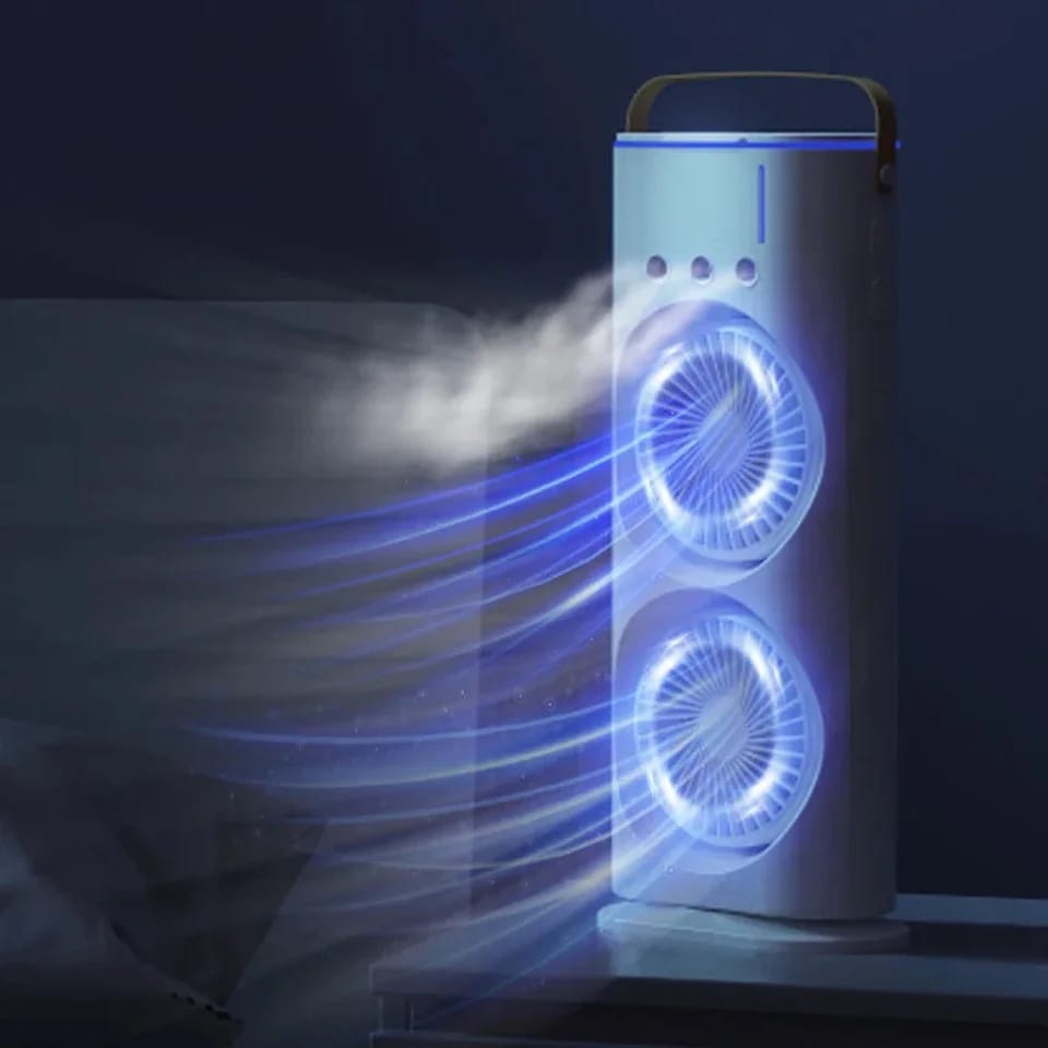 Double-Ended Spray Water Mist Fan