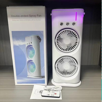 Double-Ended Spray Water Mist Fan