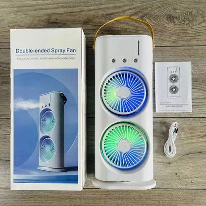 Double-Ended Spray Water Mist Fan