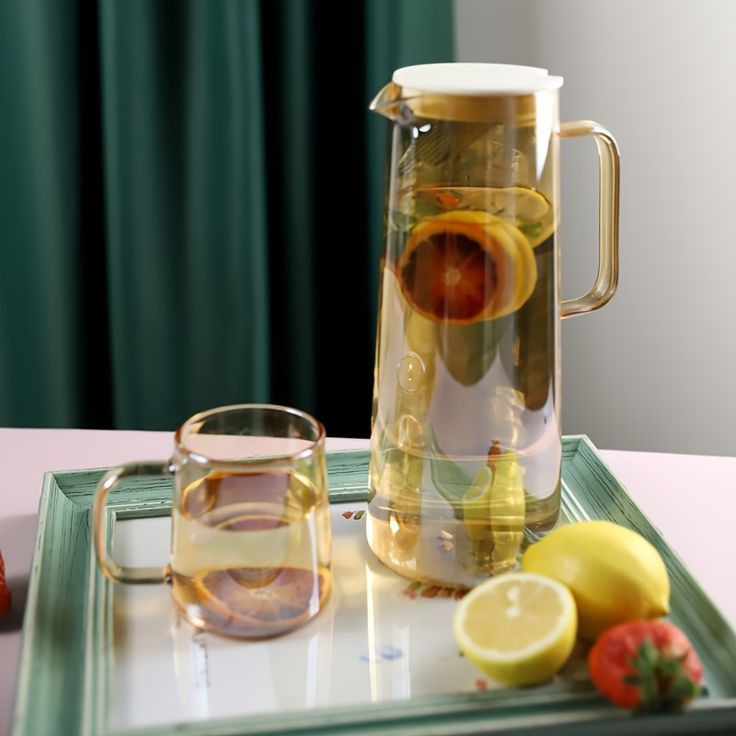 Heat Resistant Glass Water Jug (Premium Borosilicate) 1700 ML capacity