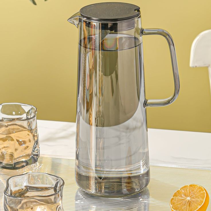 Heat Resistant Glass Water Jug (Premium Borosilicate) 1700 ML capacity