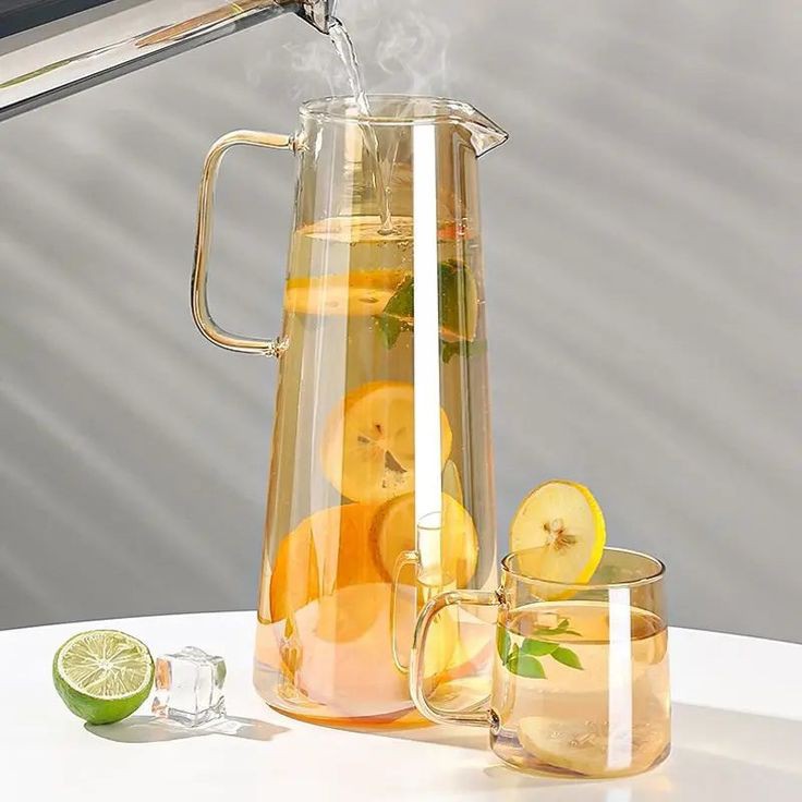 Heat Resistant Glass Water Jug (Premium Borosilicate) 1700 ML capacity