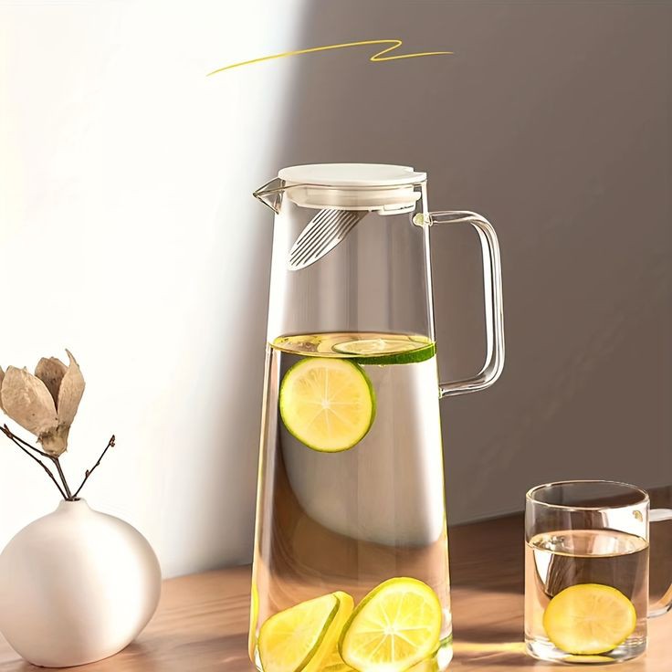 Heat Resistant Glass Water Jug (Premium Borosilicate) 1700 ML capacity