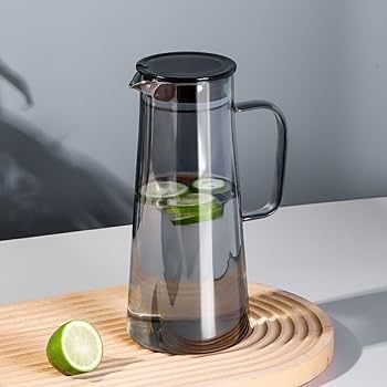 Heat Resistant Glass Water Jug (Premium Borosilicate) 1700 ML capacity