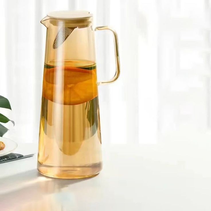 Heat Resistant Glass Water Jug (Premium Borosilicate) 1700 ML capacity