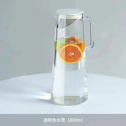 Heat Resistant Glass Water Jug (Premium Borosilicate) 1700 ML capacity