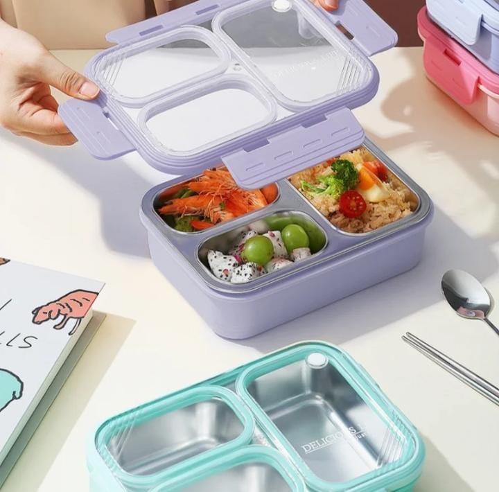 3-Compartment Lunch Box