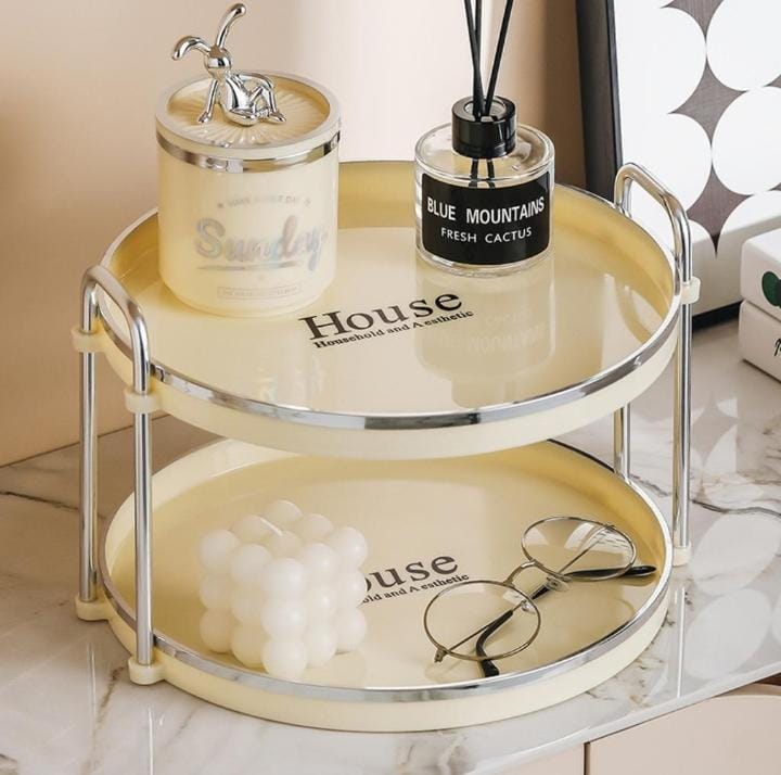 Nordic 2 Layer Luxury Cosmetics Organizer