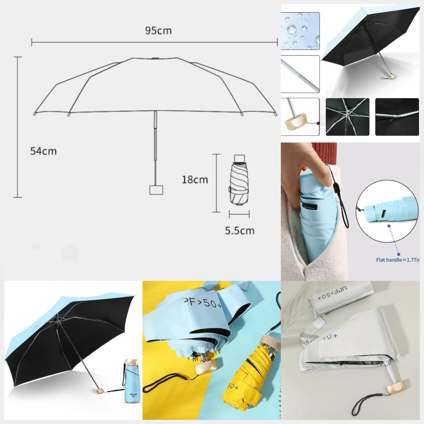 Mini Pocket Rain & Sun Shade