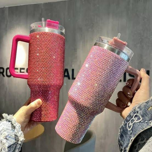 Stainless Steel Rhinestone Tumbler