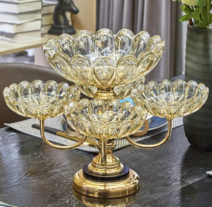 Luxury Crystal Rotating Dry Fruit Tray