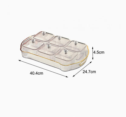 Acrylic Dry Fruit Tray And Serving Platter