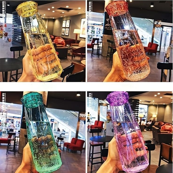 Diamond Glass Water Bottle