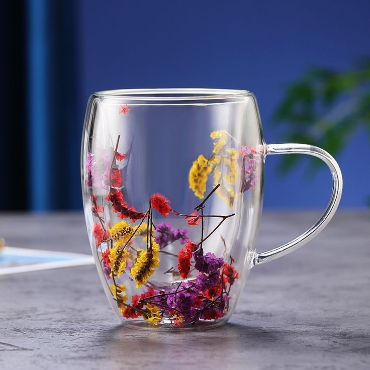 Double Wall Trendy Glass Mug