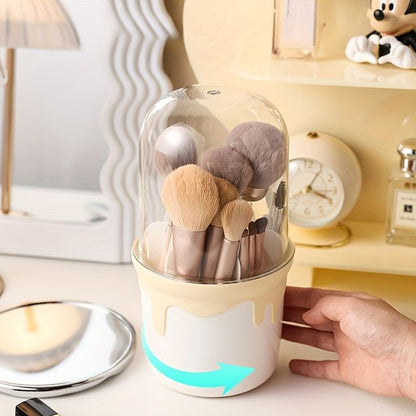 Transparent Makeup Brush Holder