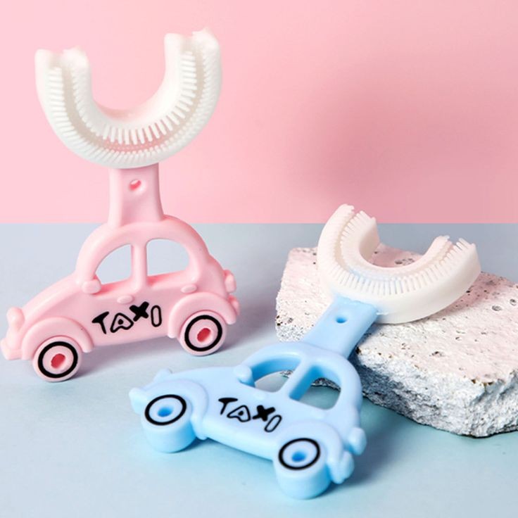 U-Shaped Cute Taxi Shape Toothbrush