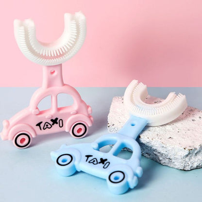 U-Shaped Cute Taxi Shape Toothbrush