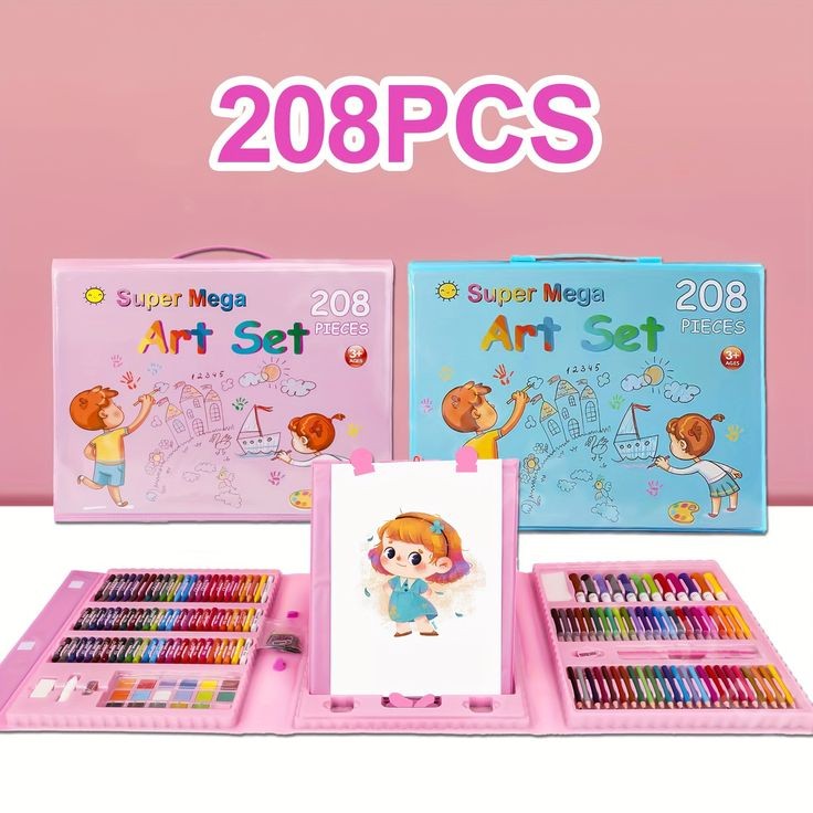 208 Pieces Children's Art Drawing Set