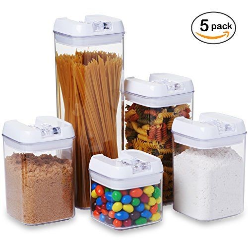 5pcs Easy Lock Airtight Jars