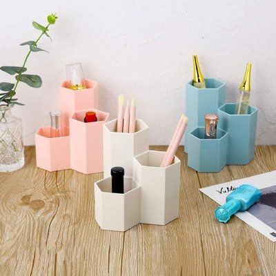 Hexagon Shape Pen & Desk Organizer