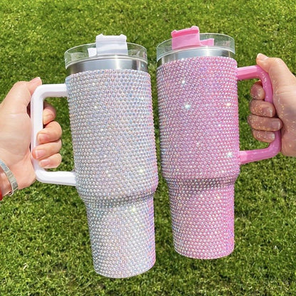 Stainless Steel Rhinestone Tumbler