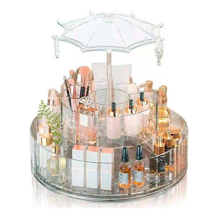 Rotatable Umbrella Cosmetics Organizer