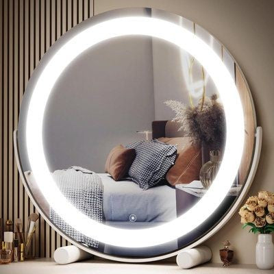 Luxury Round Led Desktop Vanity Mirror