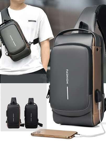 Shoulder Bag With USB Charging Port