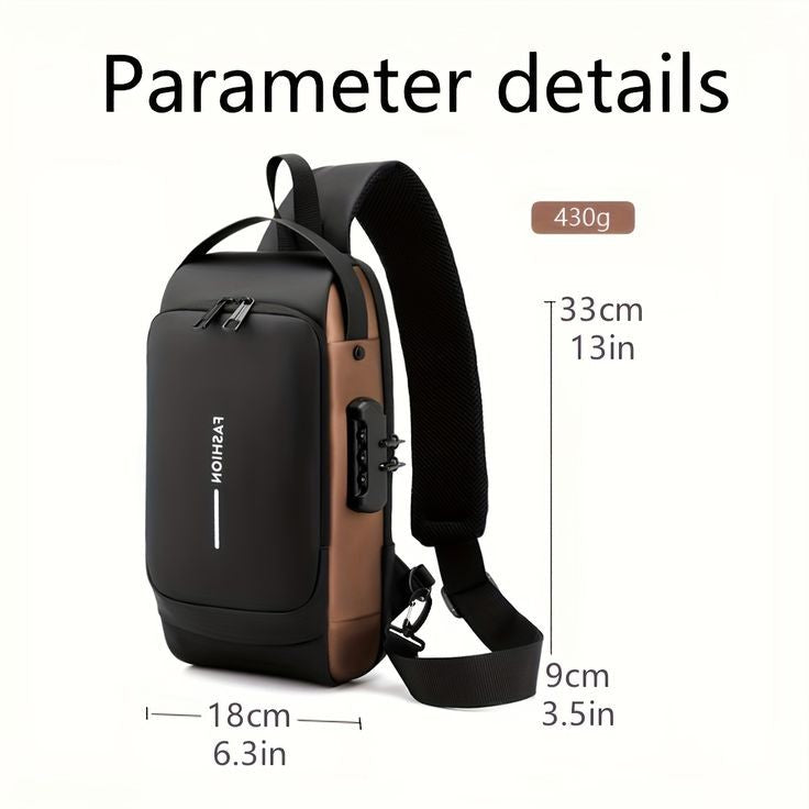 Shoulder Bag With USB Charging Port